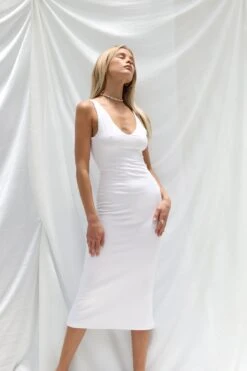 Kelsey Dress - White 9 Kelsey Dress - White -VANA Apparel Store 6Q8A9143 Edit