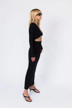 Holly Dress - Black 8 Holly Dress - Black -VANA Apparel Store BlackRe Stock 78