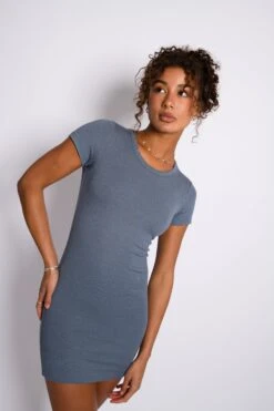 Baby Tee Dress - Denim