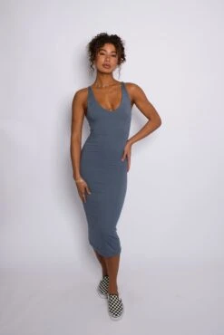 Kelsey Dress - Denim -VANA Apparel Store SKATIE Denim 78