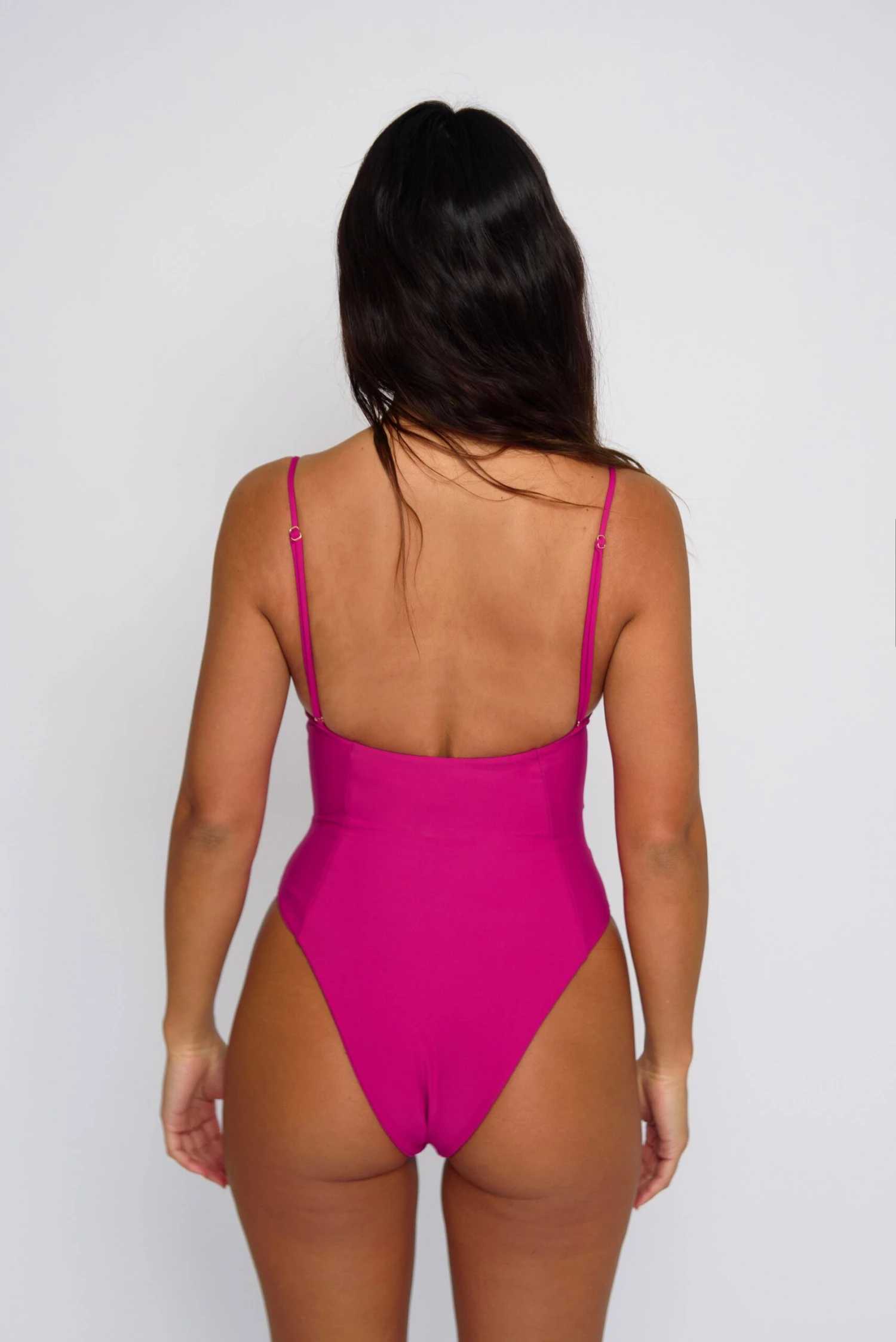 Rachel One Piece - Fuchsia 4 Rachel One Piece - Fuchsia - Image 2
