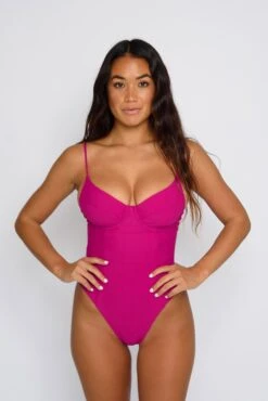 Rachel One Piece - Fuchsia 11 Rachel One Piece - Fuchsia -VANA Apparel Store SKATIE Fuschia pp Edit